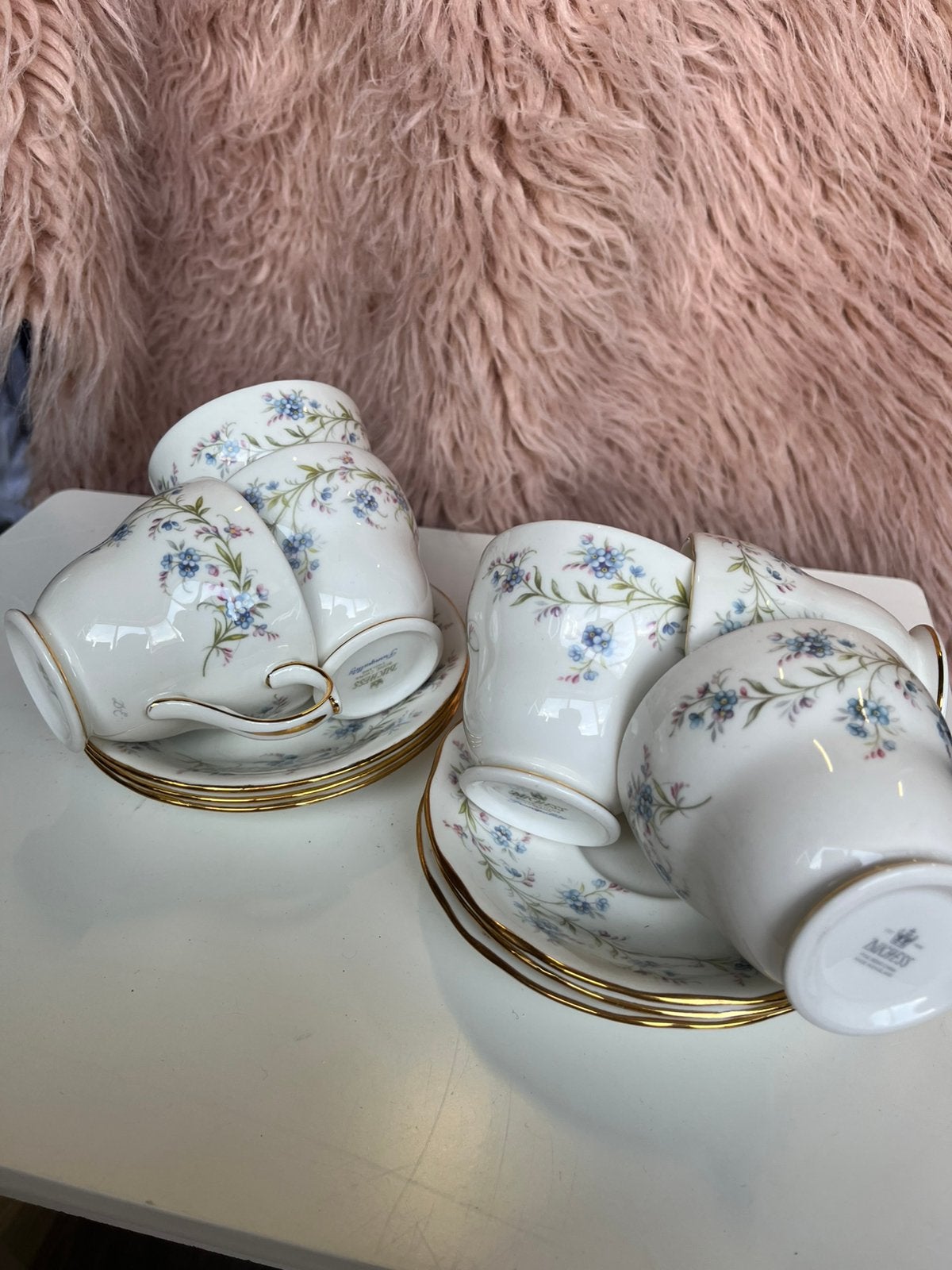 Duchess Fine Bone China - Tranquility kopjes en schotels, Antiek en Kunst, Ophalen of Verzenden