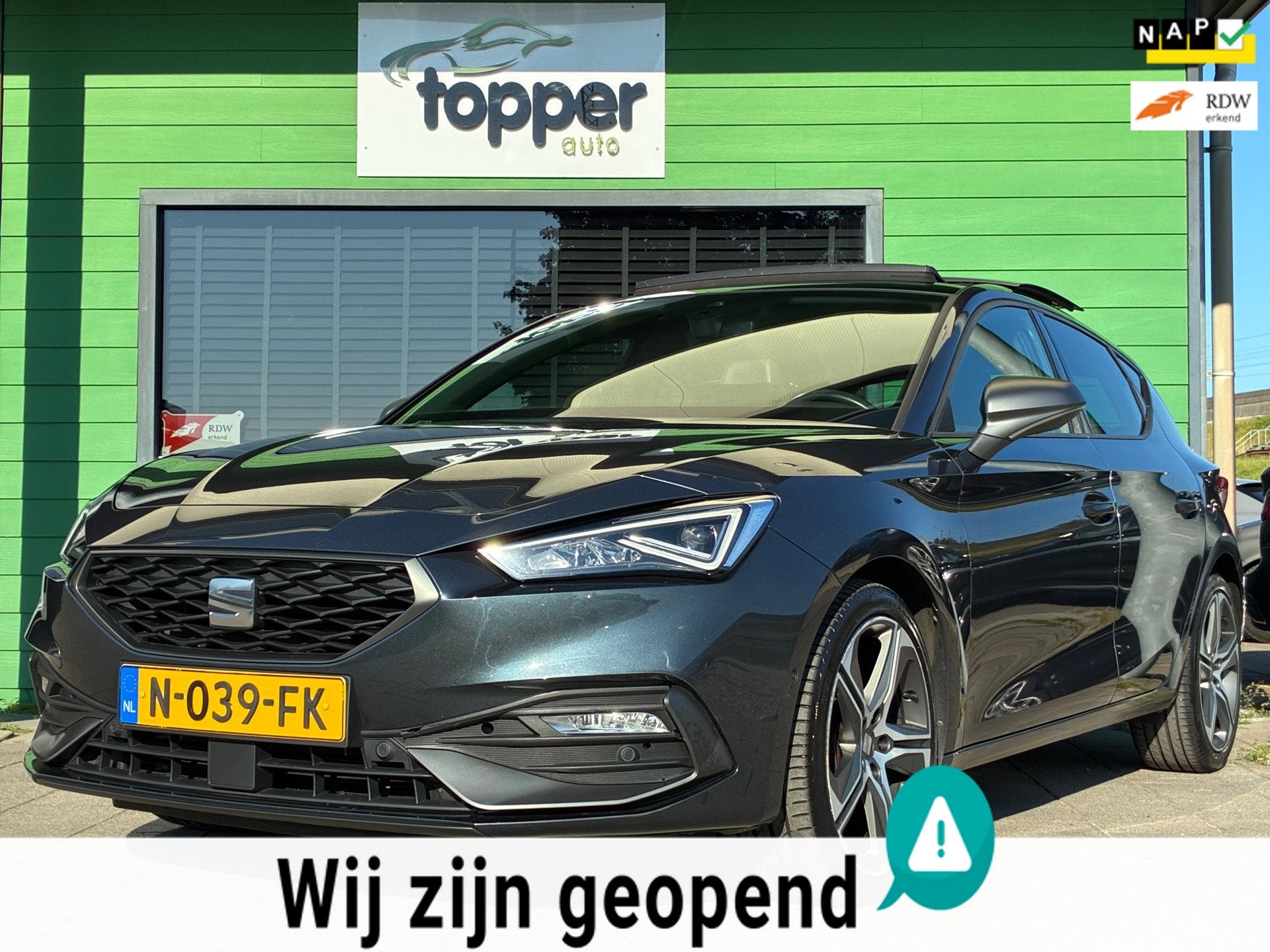 Seat Leon 1.5 eTSI FR Business|2e Eigenaar|Automaat|Panorama, Auto's, Seat, 1272 kg, 4 cilinders, 150 pk, Leon