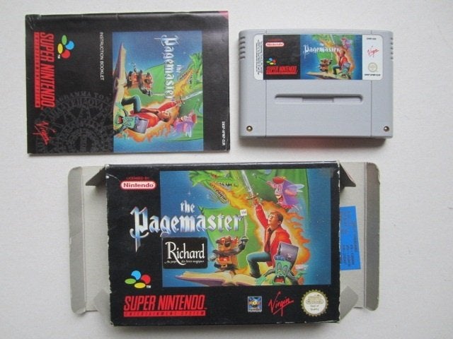 Pagemaster SNES Page Master Super Nintendo NES, Avontuur en Actie, Gebruikt, 1 speler, Ophalen of Verzenden