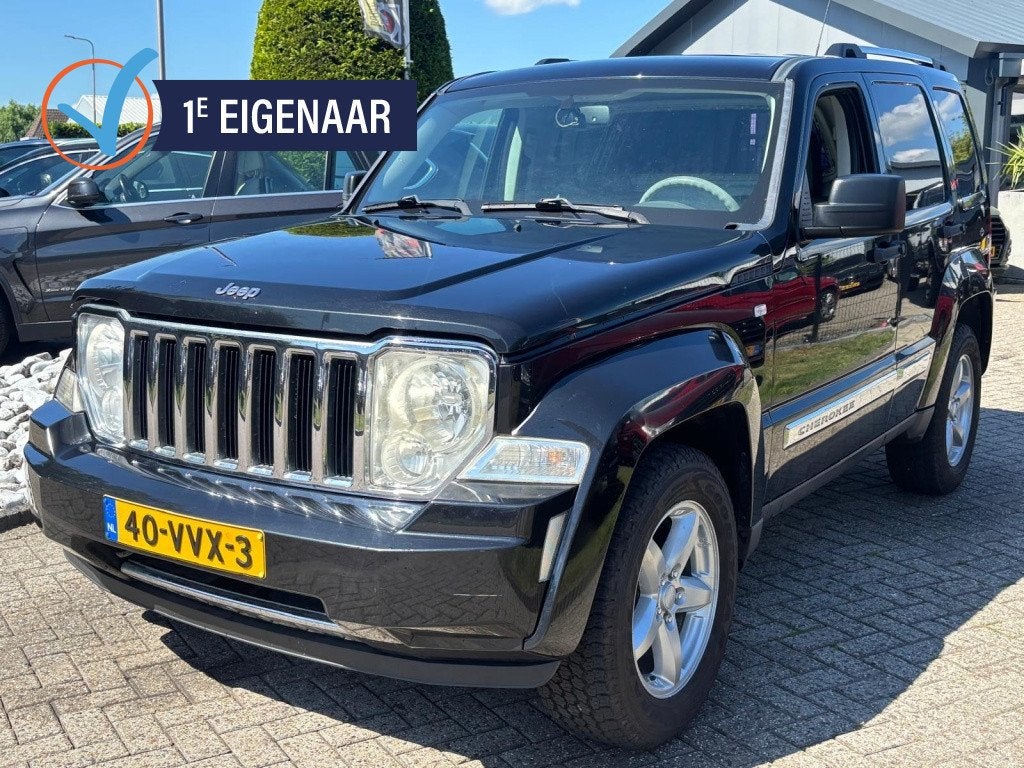 Jeep Cherokee 2.8 CRD Automaat Limited Grijs Kenteken Youngt, Auto's, Gebruikt, 4 cilinders, Stoelverwarming, Zwart
