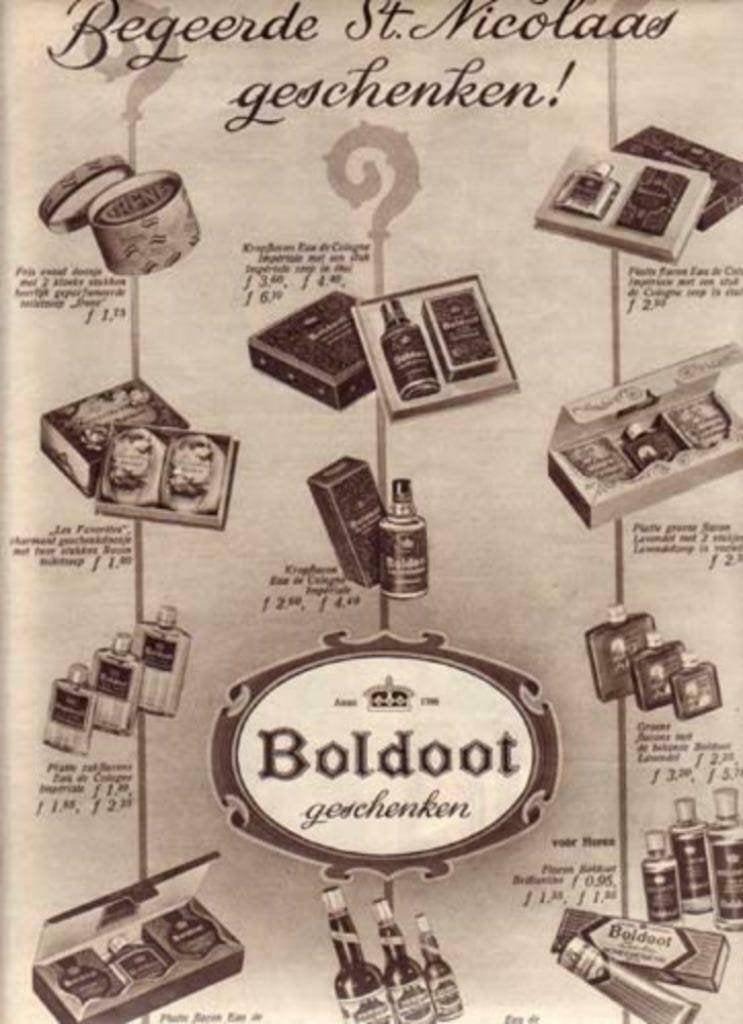 Boldoot - Sinterklaas - Advertentie uit Tijdschrift 1952, Ophalen of Verzenden, 1940 tot 1960, Knipsel(s)