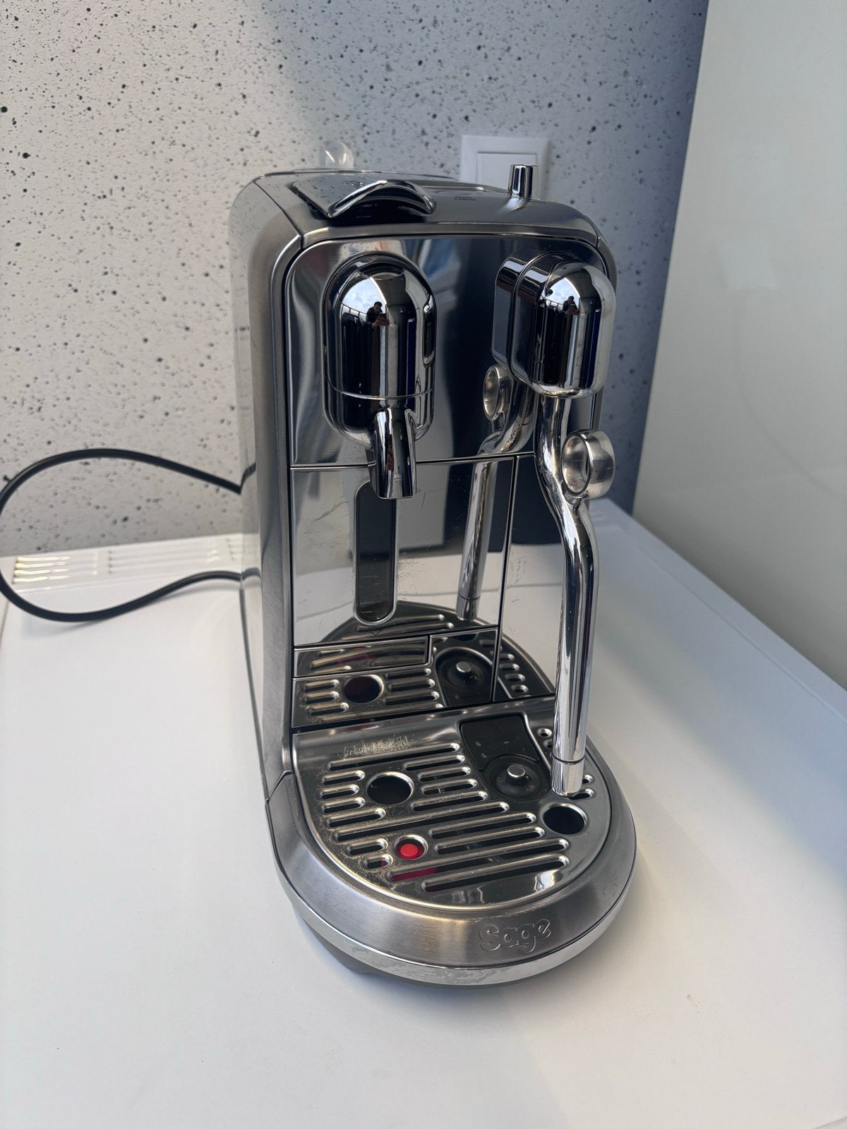 Nespresso Sage Creatista - Zo goed als nieuw, Stoompijpje, Koffiepads en cups, Espresso apparaat, Ophalen of Verzenden