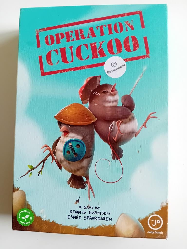 Spel Operation Cuckoo - Strategisch bordspel voor 2 spelers, Een of twee spelers, Ophalen of Verzenden, Zo goed als nieuw, Jolly Dutch