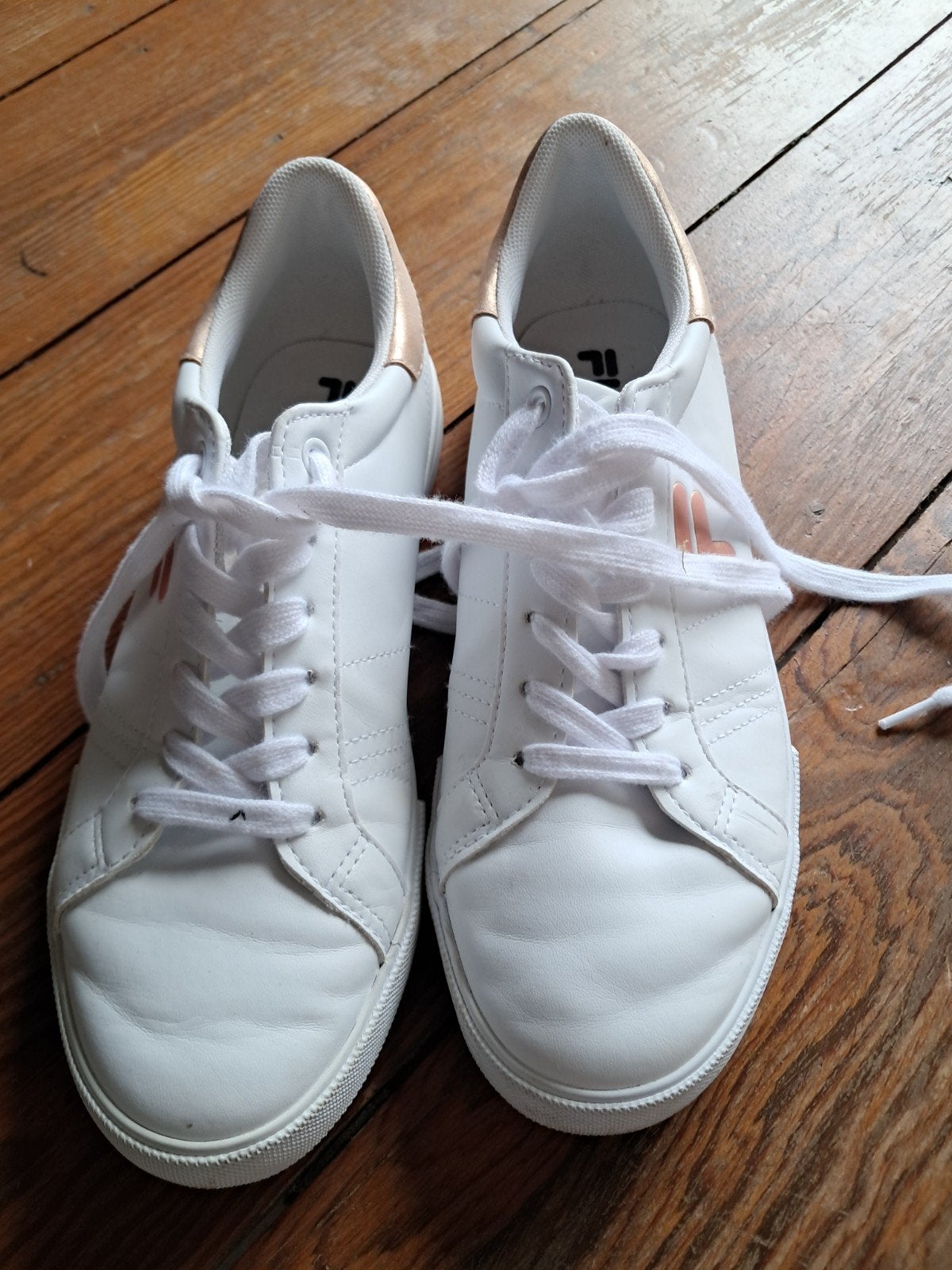 Fila sneakers wit met rosé goud, maat 39, Wit, Ophalen of Verzenden, Fila, Sneakers of Gympen
