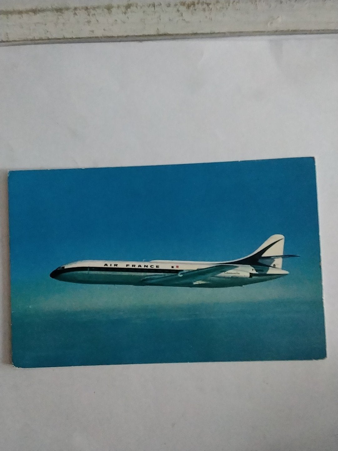 Vintage Ansichtkaart Air France Caravelle Vliegtuig, Verzamelen, Ophalen of Verzenden