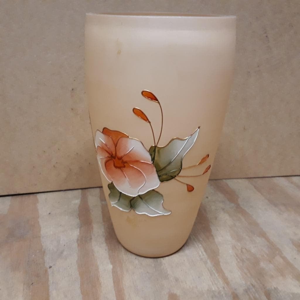 Retro vaas met bloemen, Antiek en Kunst, Ophalen