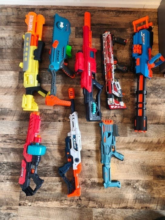Grote Nerf Pistolen Verzameling - Diverse Modellen, Ophalen, Gebruikt, Jongen of Meisje