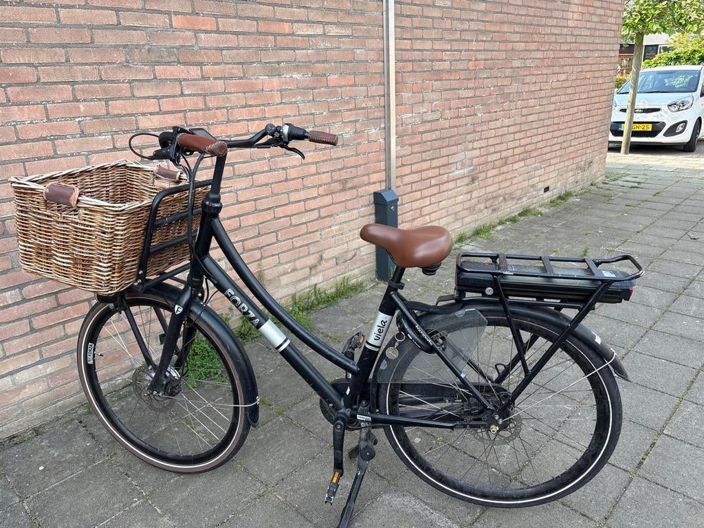 Forza Viela elektrische fiets met mand, Fietsen en Brommers, Elektrische fietsen, Gebruikt, 51 tot 55 cm, 30 tot 50 km per accu