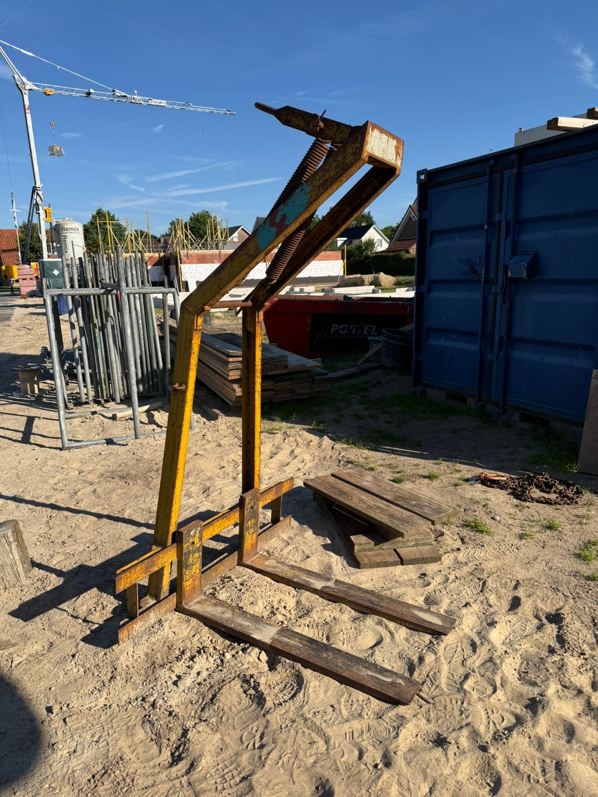Pallethaak 1500 KG, Ophalen of Verzenden, Zo goed als nieuw