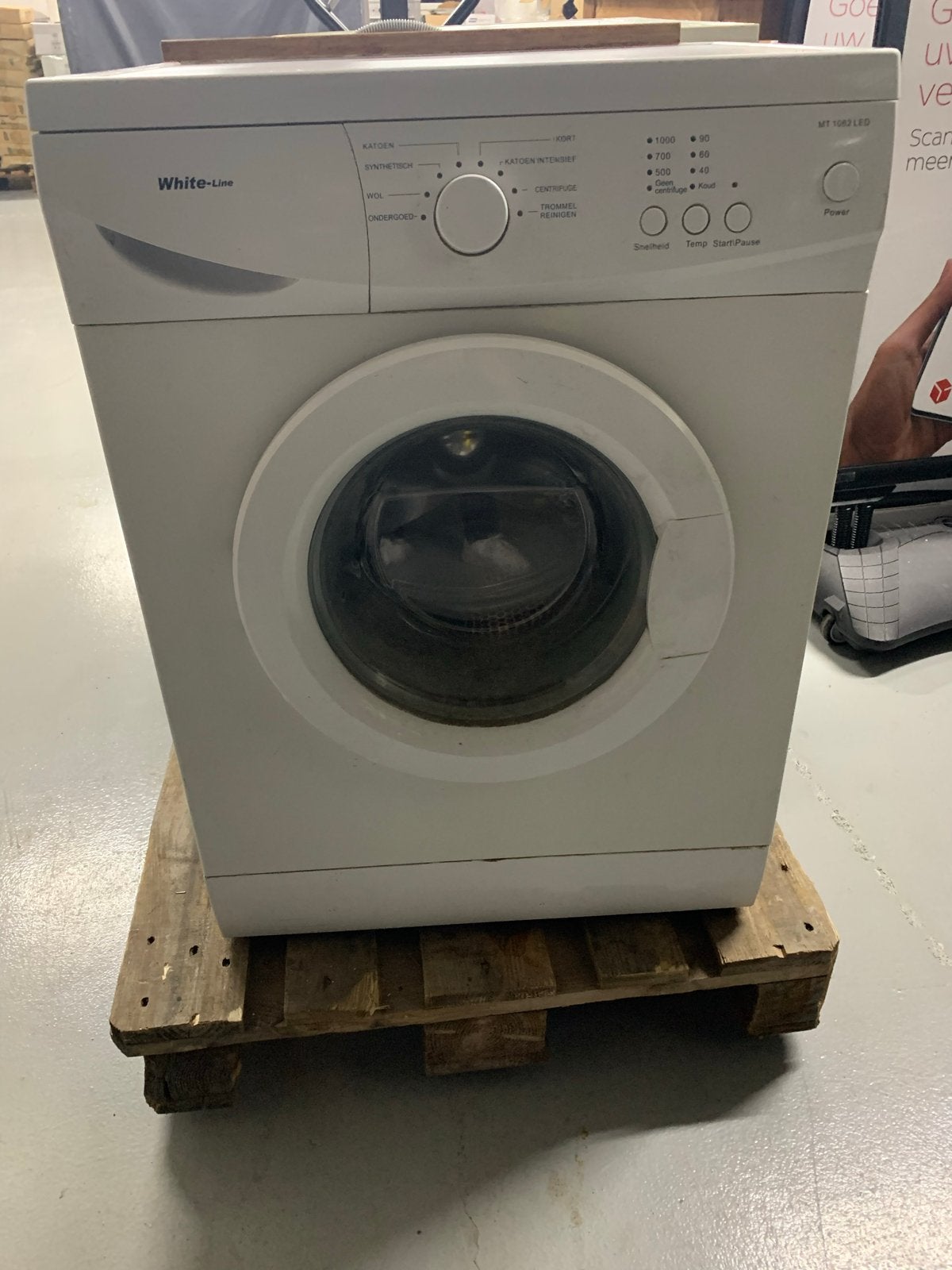 Goedwerkende White-Line Wasmachine - Voorlader, 6 tot 8 kg, Gebruikt, Ophalen of Verzenden, Voorlader