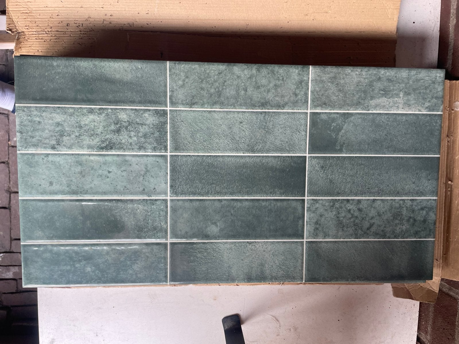 1 pak wandtegel Tommy groen 30x60cm van de Hornbach, Ophalen, 60 cm of meer, 40 tot 60 cm, Nieuw