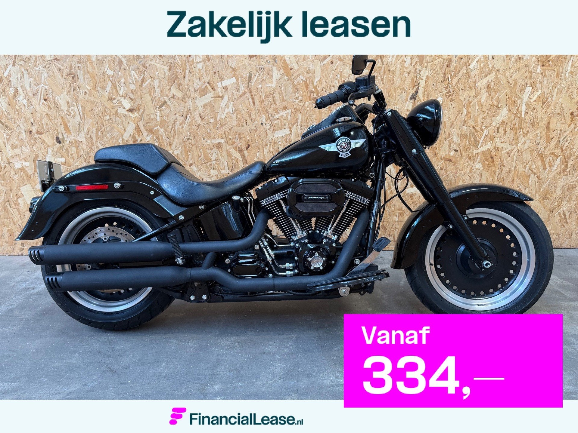 Harley Davidson Fatboy s 110 abs zwart/zwart 2016, Chopper, Bedrijf, 1802 cc, Cruise Control