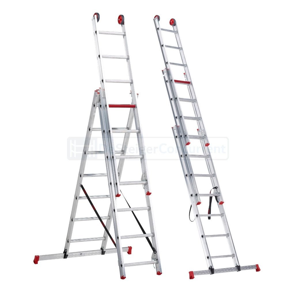 Altrex All Round 3-delige Rechte Reformladder - 3x7 Sporten, Ophalen of Verzenden, Nieuw, 4 meter of meer