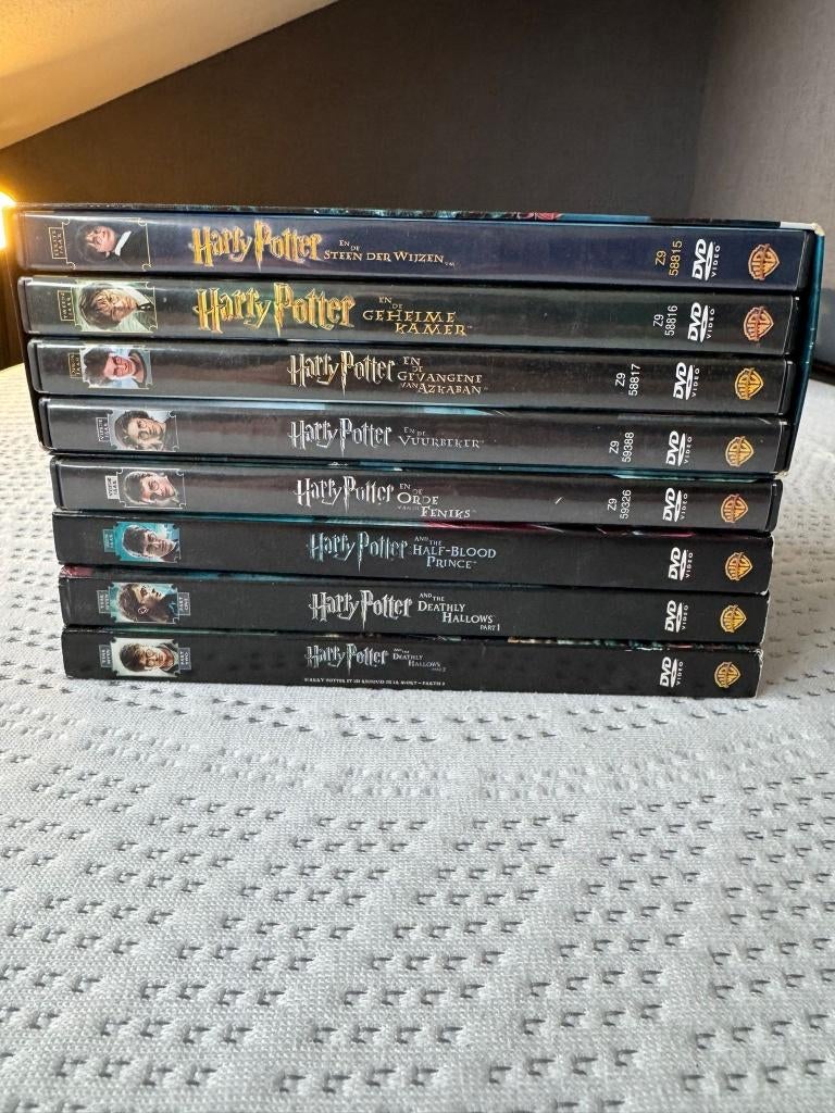 Complete Harry Potter DVD collectie 1 t/m 8 + Boxset, Verzamelen, Harry Potter, Ophalen, Gebruikt, Overige typen