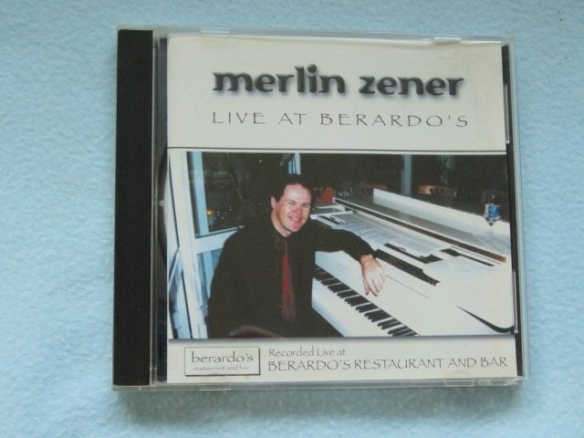 CD: Merlin Zener - Live at Berardo's Restaurant - piano, Ophalen of Verzenden, Zo goed als nieuw
