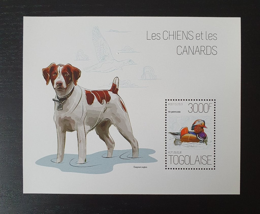 Togo 2013 Hond Vogel Eend Michel blok 856 postfris, Verzenden, Postfris, Dier of Natuur