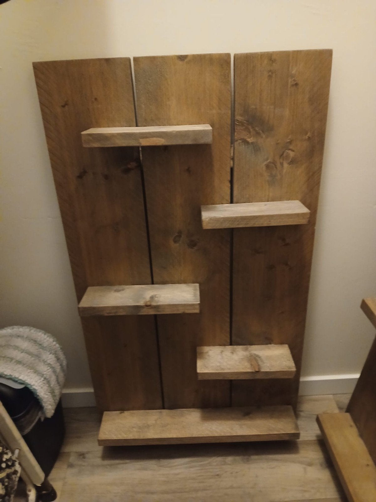 2 wandrekken/ wandborden van steigerhout 60 bij 100, Ophalen
