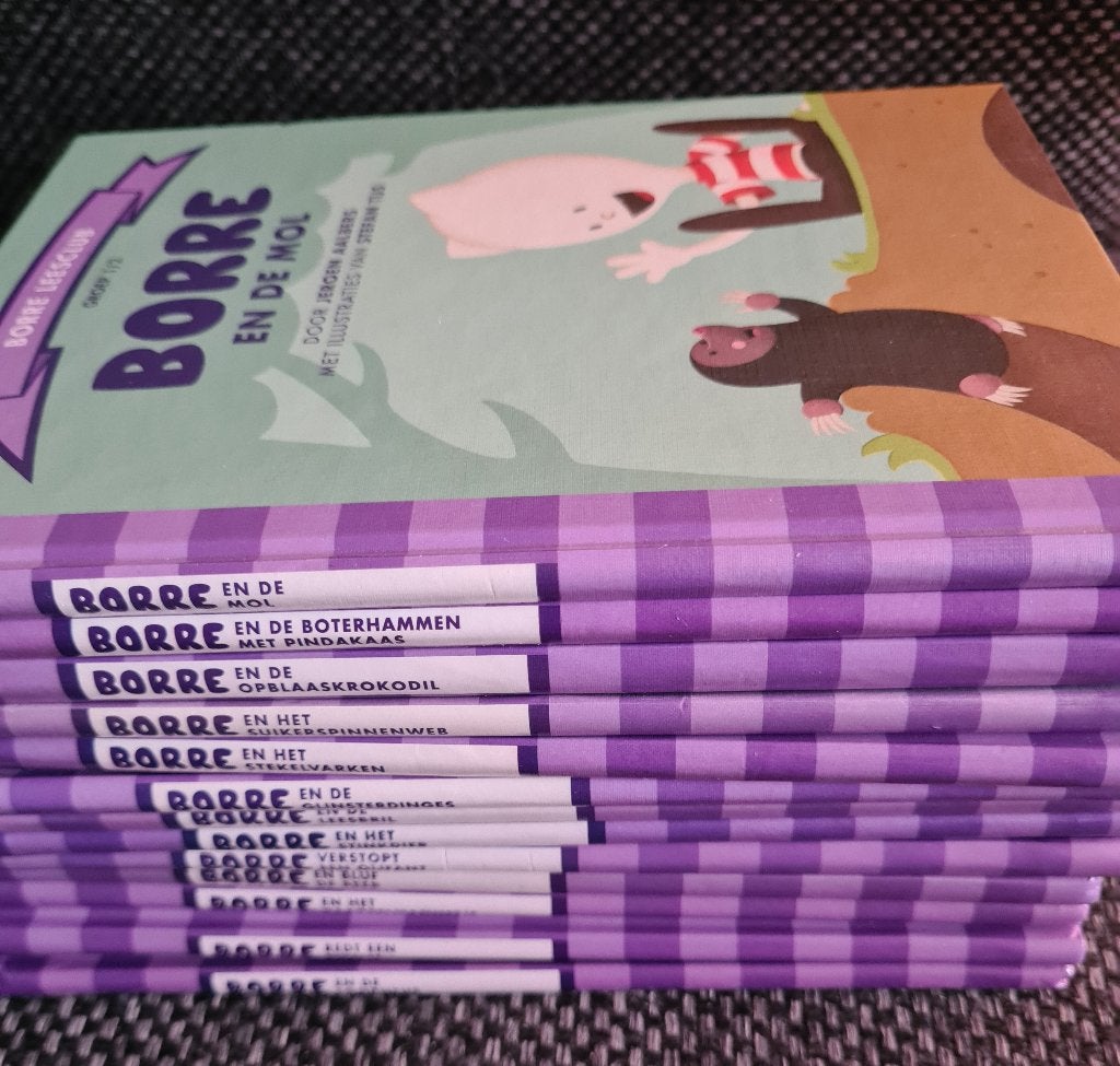 Als nieuw 13 stuks borre boekjes groep 0 en groep 1/2, Boeken, Fictie algemeen, Ophalen of Verzenden, Zo goed als nieuw, Jeroen Aalbers