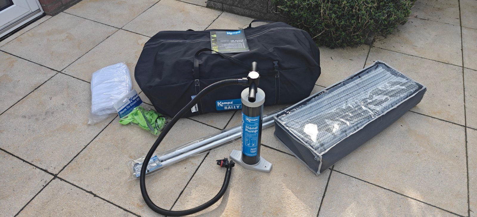 Kampa Rally Air 330 Pro opblaasbare voortent complete set, Caravans en Kamperen, Ophalen of Verzenden, Gebruikt, Polyester, Kampa Dometic