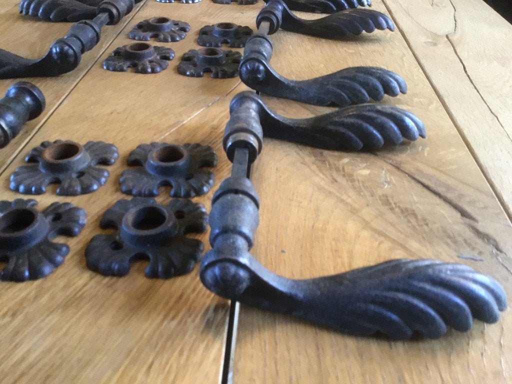 Antieke deurklinken, Doe-het-zelf en Verbouw, Ophalen of Verzenden, Gebruikt, IJzer, Klink of Kruk