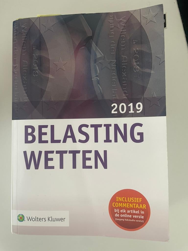 Belastingwetten 2019 9789013150421, Zo goed als nieuw, Wolters Kluwer, Beta, HBO