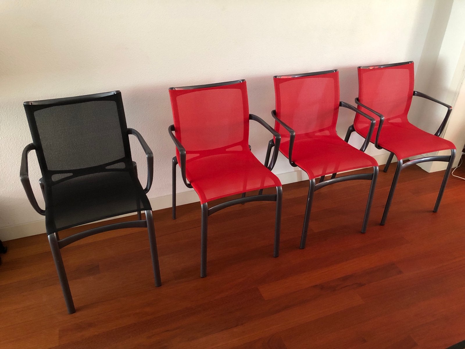 Alias stoelen  set van 3 of 4 Italiaans design, Ophalen, Overige kleuren, Alias, Vier