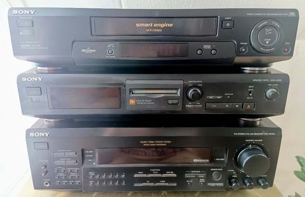 Sony Receiver/Minidisc/Video VHS, Gebruikt, Ophalen of Verzenden, 60 tot 120 watt, Sony