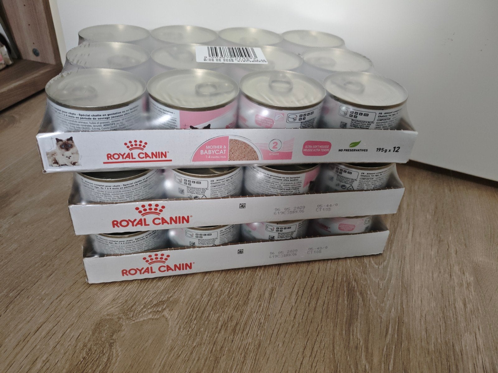 Royal Canin Baby en Mothercat mousse. natvoer kittens, Ophalen of Verzenden, Kat