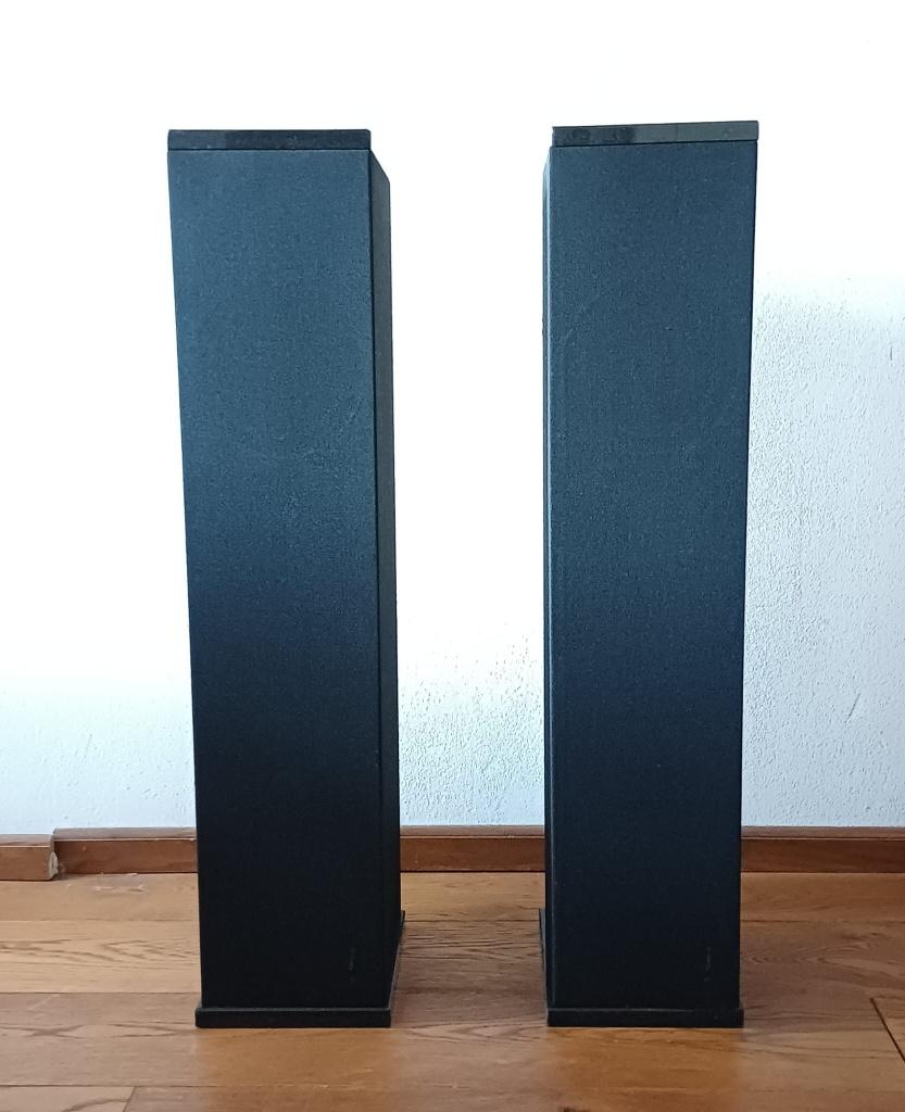 Set Impulse 26 luidsprekers met marmer afwerking, Zo goed als nieuw, 120 watt of meer, Front, Rear of Stereo speakers, Ophalen