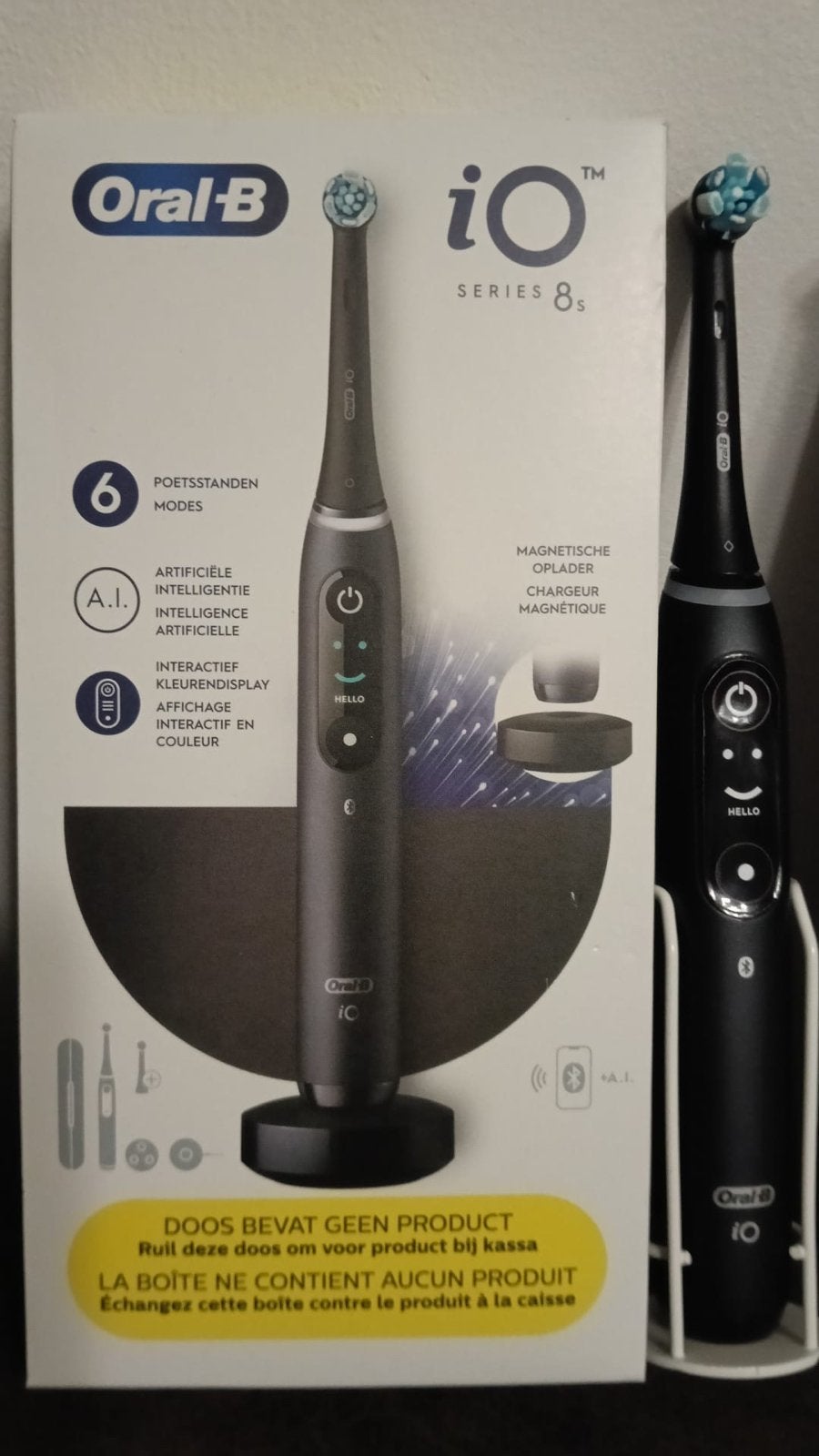 Oral-B iO Series 8s Elektrische Tandenborstel NIEUW, Ophalen of Verzenden, Nieuw, Tandenborstel