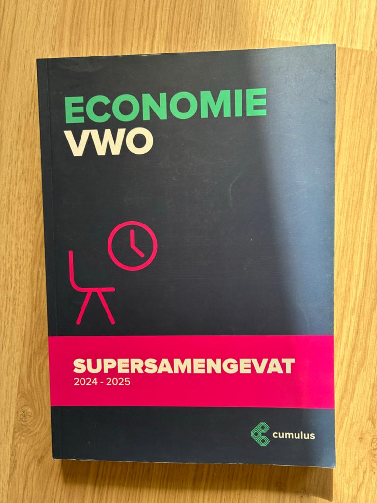 Economie VWO Supersamengevat 2024-2025, Ophalen of Verzenden, Zo goed als nieuw