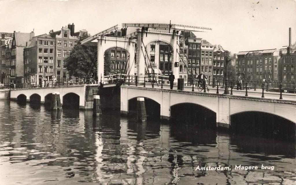 Amsterdam, Magere brug, Ophalen of Verzenden, 1960 tot 1980, Ongelopen, Noord-Holland