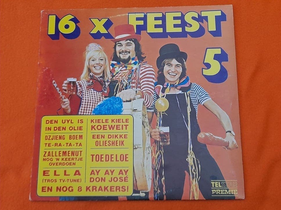 16 X Feest nr. 5 - Telstar Premie label (1974), Cd's en Dvd's, LP, Gebruikt, Ophalen of Verzenden, Complilatie