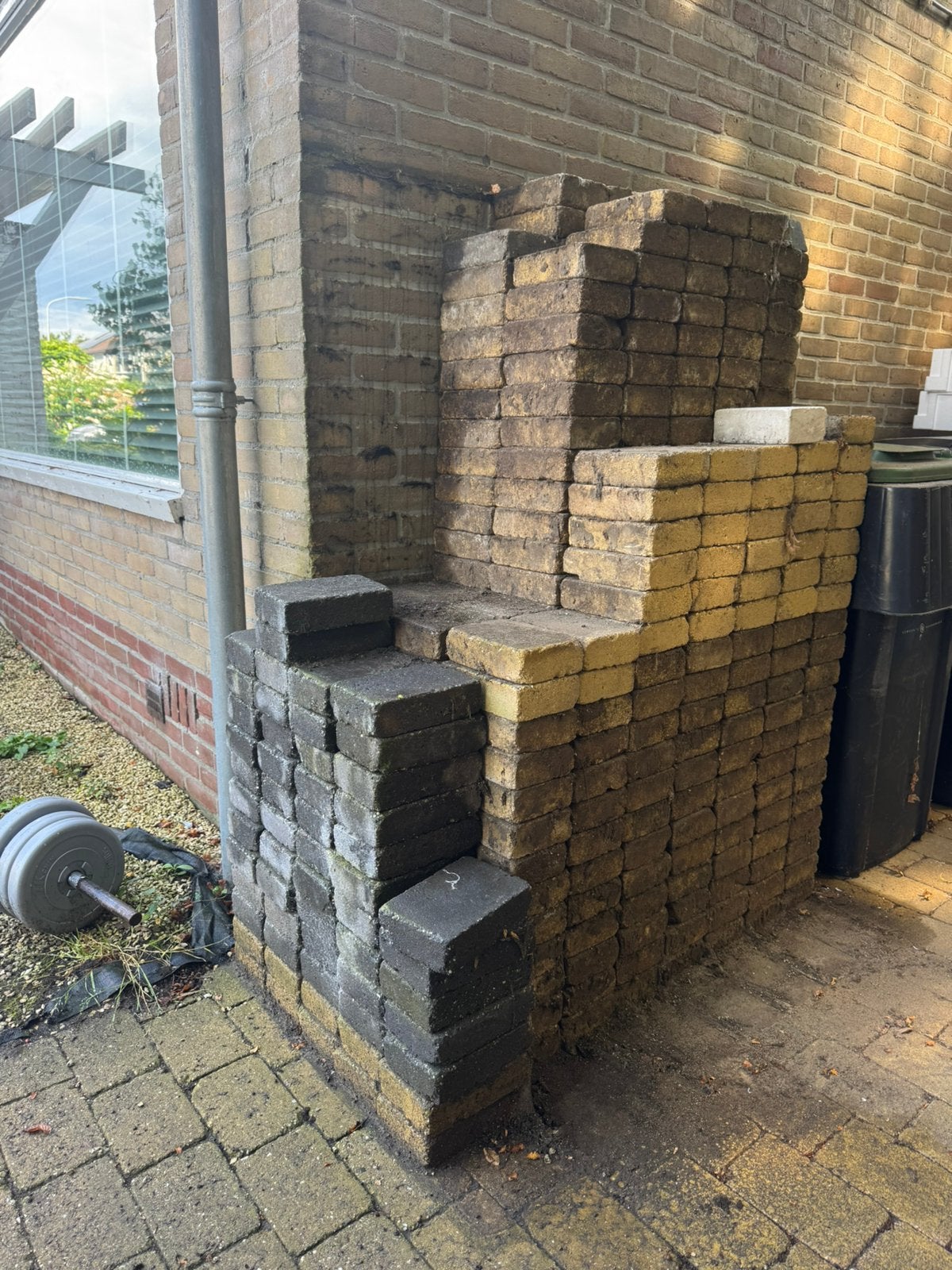 Gratis partij stenen 21x13x6cm, Ophalen, Gebruikt, Beton