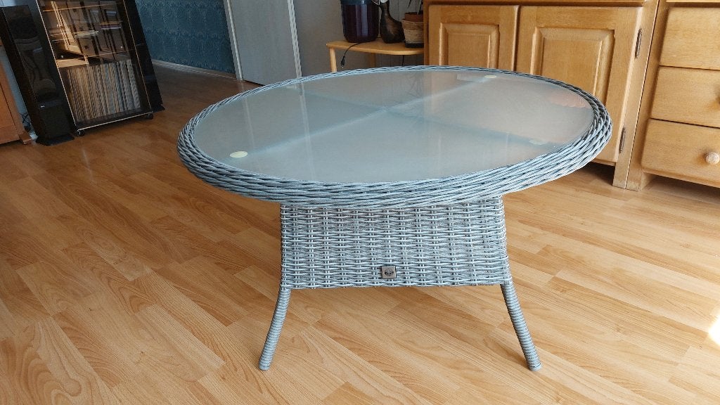 Tuintafel, Tuin en Terras, Ophalen, Gebruikt, Rond, Kunststof