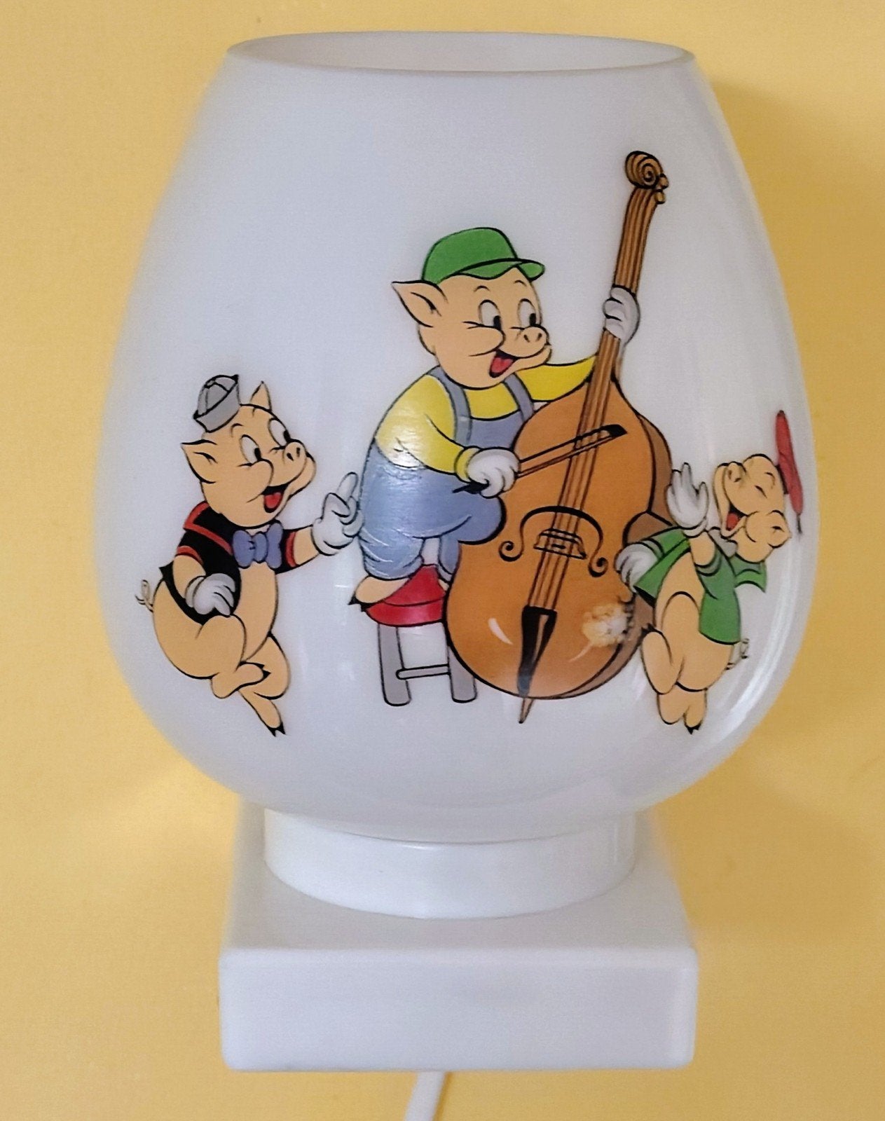 Vintage/retro  wandlampje  De Drie kleine Biggetjes - Disney, Ophalen of Verzenden