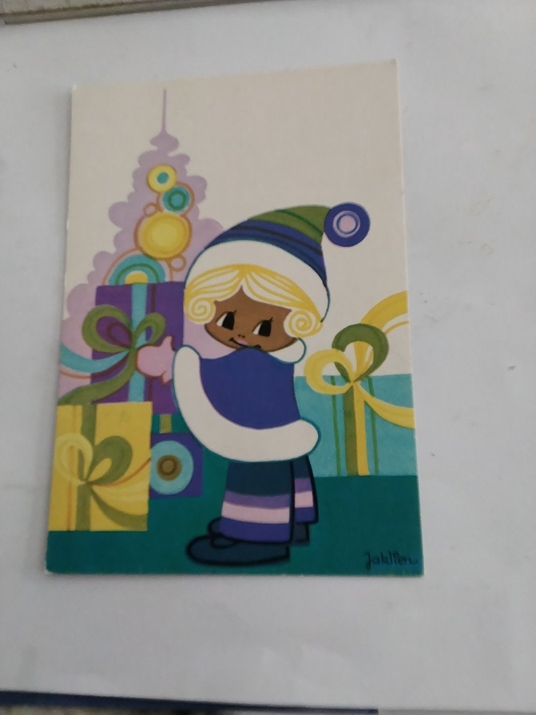 JAKLIEN  met meisje en cadeaus, Verzamelen, Ophalen of Verzenden