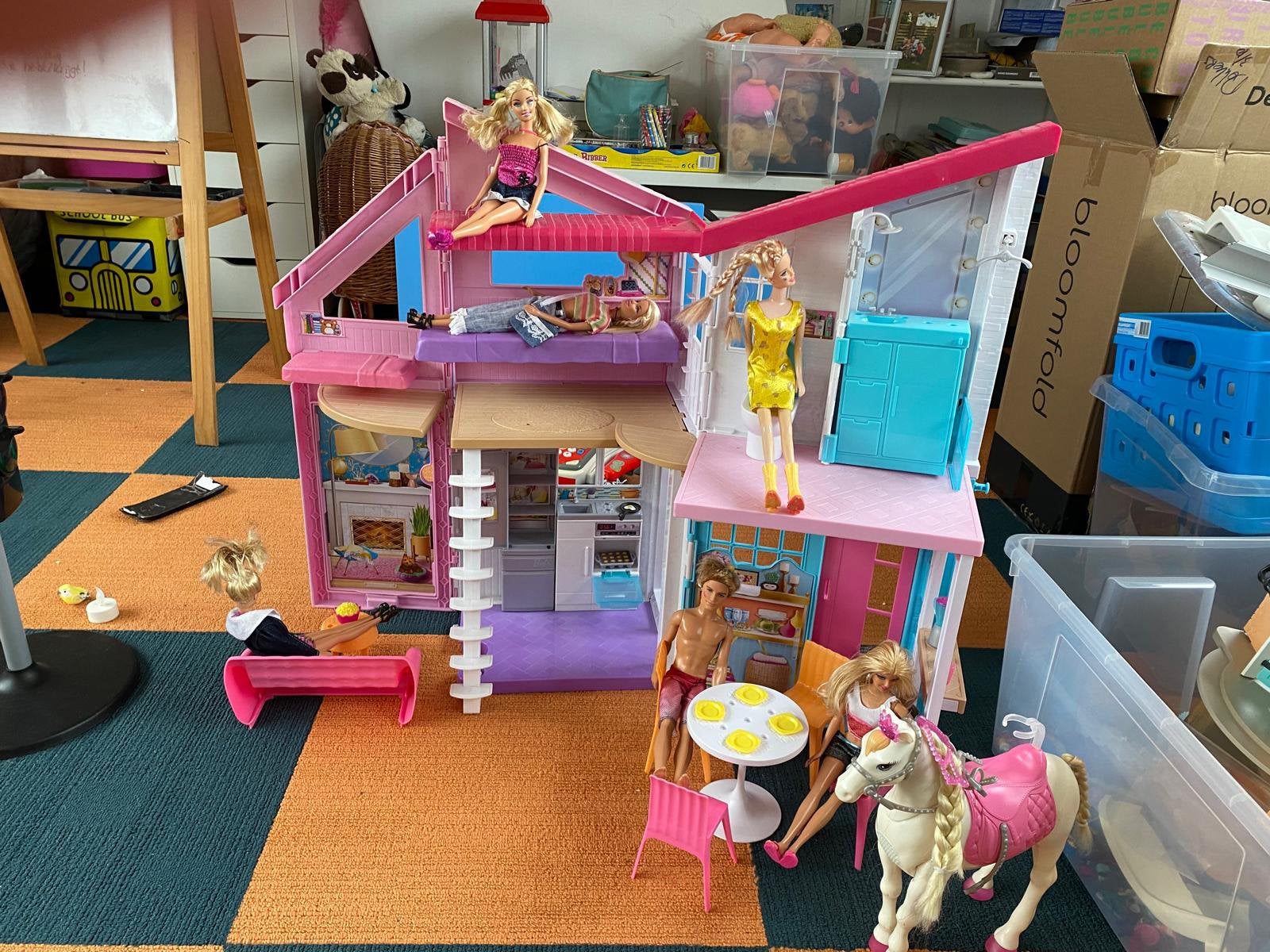 Barbie Malibu poppenhuis, Ophalen, Gebruikt, Poppenhuis