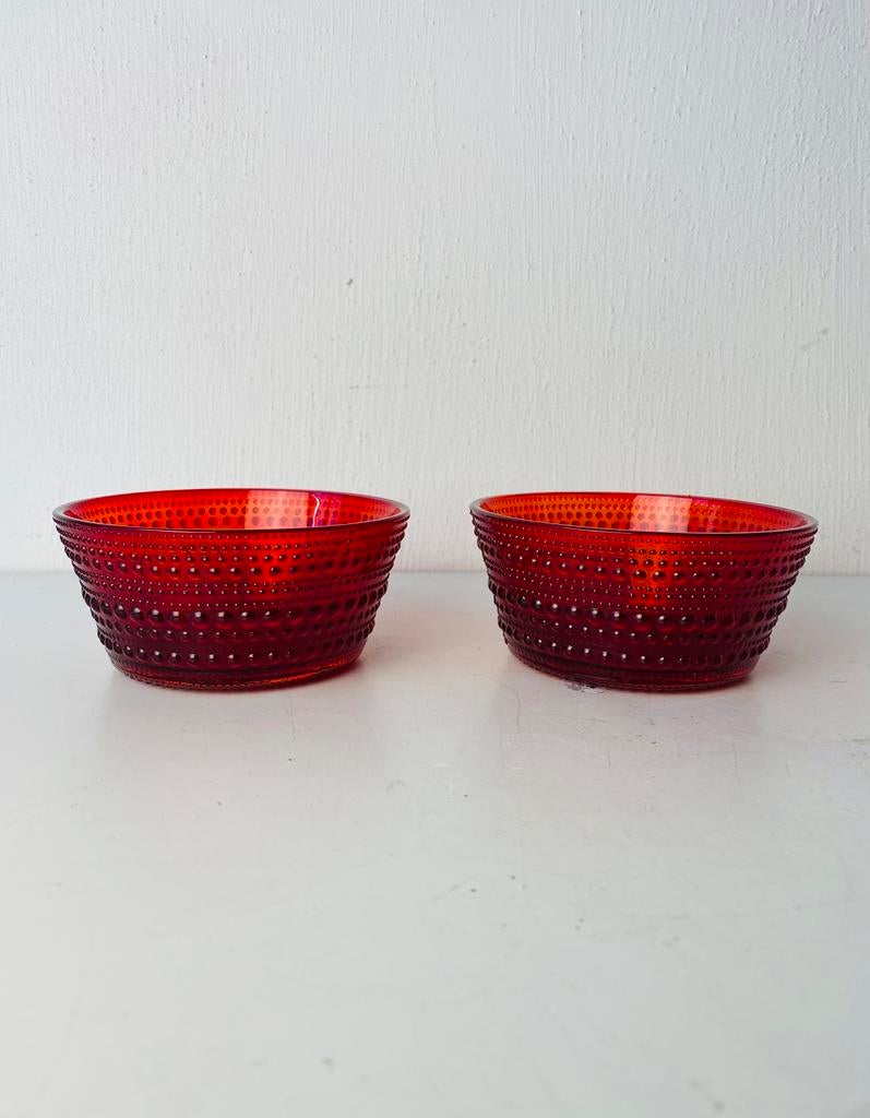 Iittala Finland glazen schaaltjes (2) in doos, Finland, Nieuw, Ophalen of Verzenden, Iittala