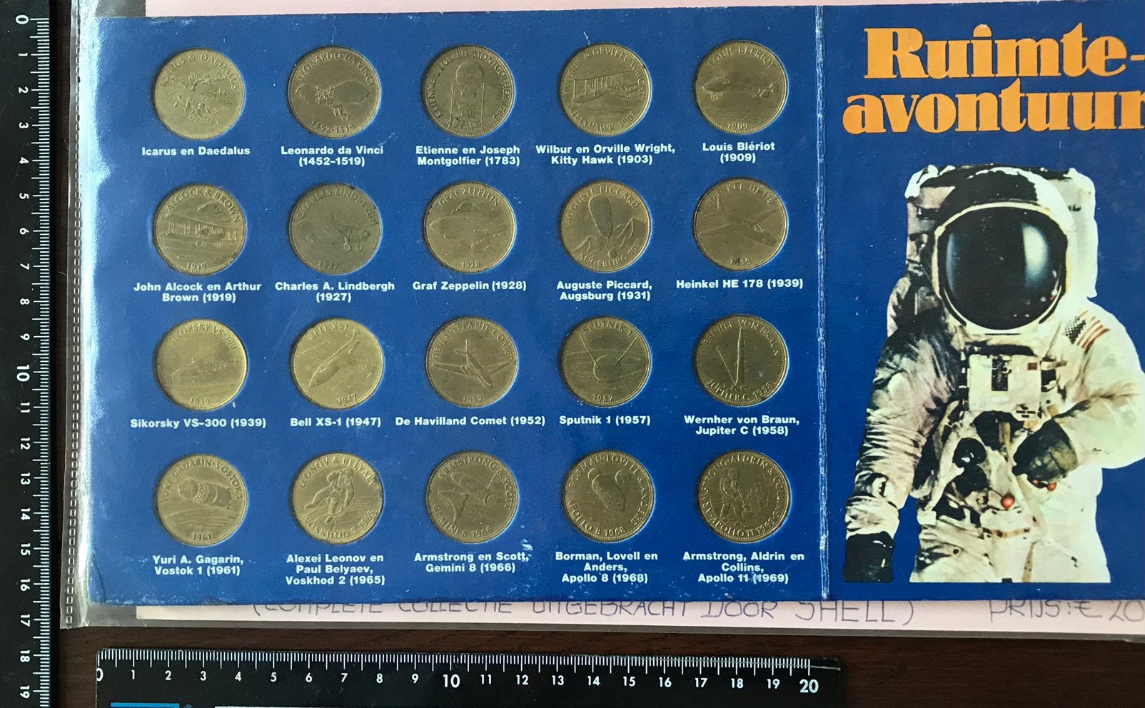 Oude Ruimte Avontuur Uitgave Shell 20 Penningen, Verzamelen, Ophalen of Verzenden, Zo goed als nieuw