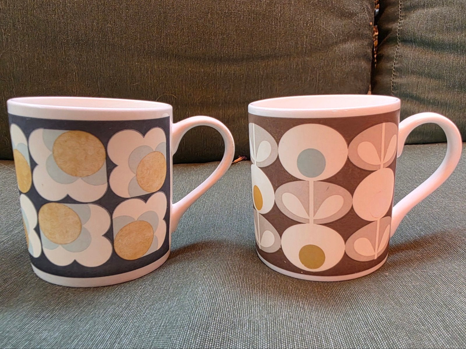 orla kiely mokken retrodesign, Gebruikt, Vintage, Ophalen of Verzenden, Kop(pen) en/of Schotel(s)