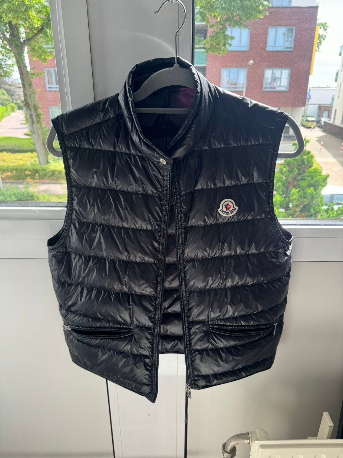 Moncler bodywarmer. Zo goed als nieuw, Kleding | Heren, Bodywarmers, Ophalen, Zo goed als nieuw, Zwart