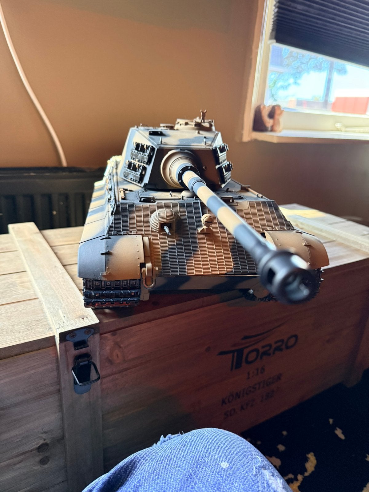 Torro königstiger bestuurbare tank, Ophalen, Zo goed als nieuw