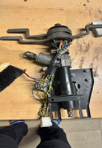Camper Peugeot j5 Fiat 280 stuurkolom met schakelaar slot ed, Caravans en Kamperen, Verzenden, Gebruikt
