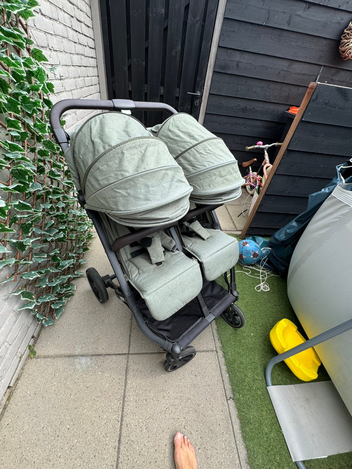 Duobuggy Novi Scott V2 Green Melange, Ophalen, Zo goed als nieuw, Kinderwagen of Buggy