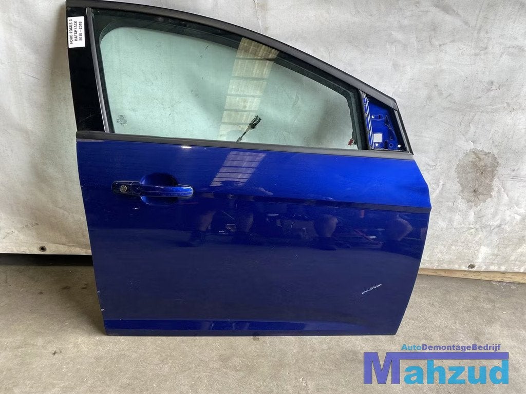 FORD FOCUS 3 Blauw rechts voor deur portier 2010-2017, Gebruikt, Deur, Info@ford.com, Ophalen of Verzenden