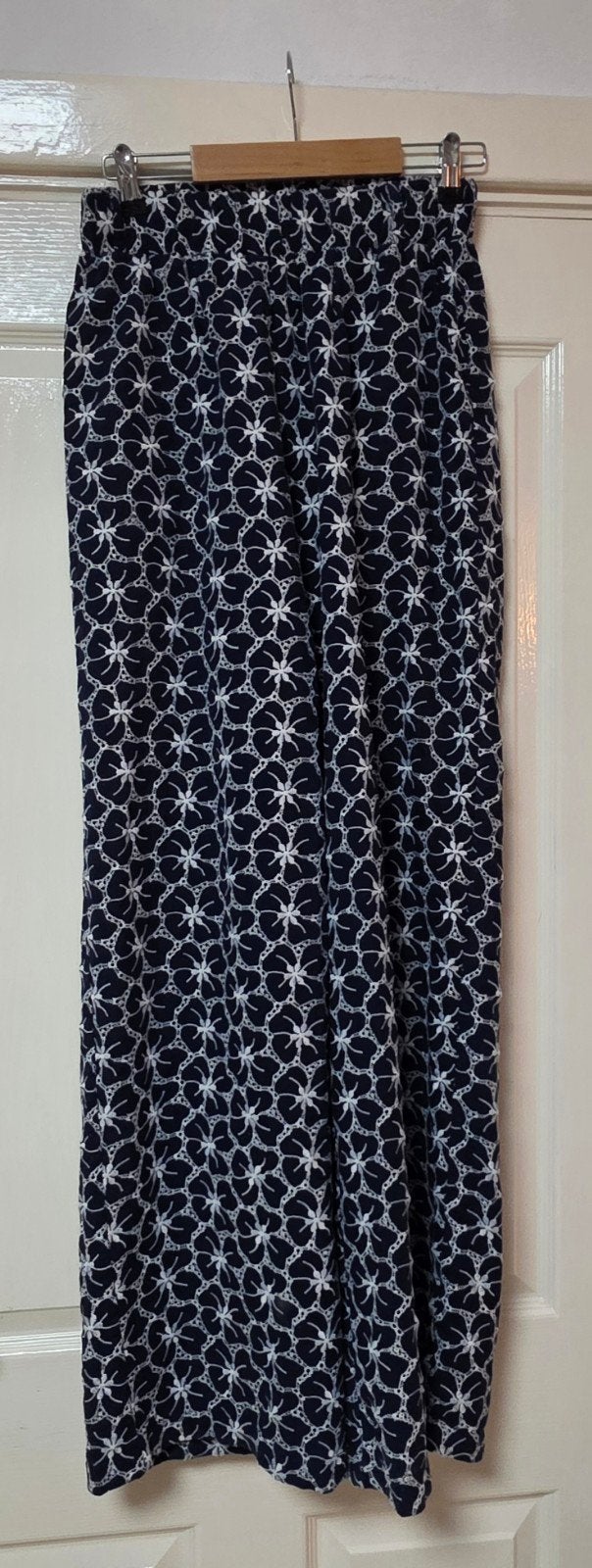 Amaya Amsterdam wijde gevoerde broek, Ophalen of Verzenden, Nieuw, Maat 36 (S), Blauw