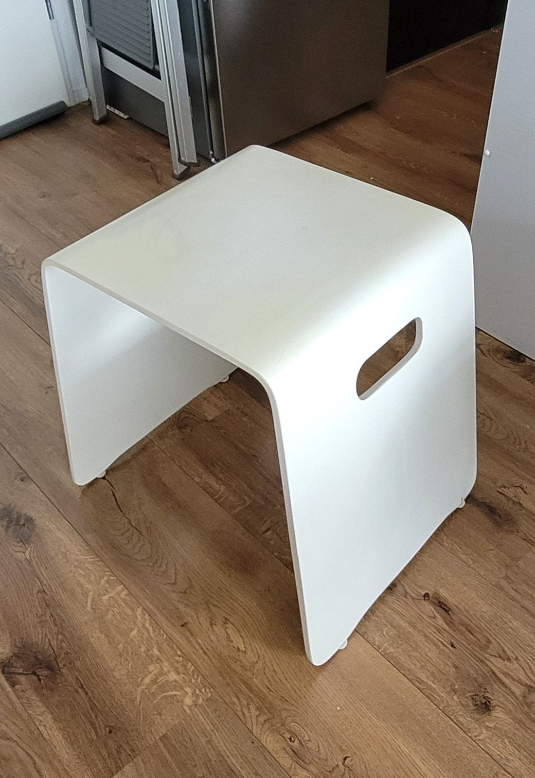 Ikea Benjamin kruk/bijzettafel - Wit, Ophalen, Gebruikt, Hout