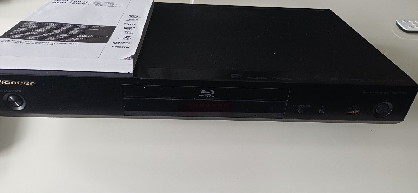 Pioneer BDP-160-K Blu-ray speler met 3D en Wi-Fi
