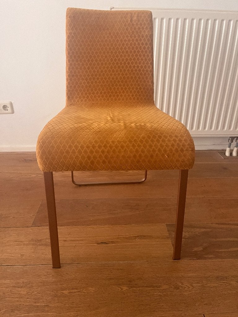 4 eetkamerstoelen gratis afhalen, Ophalen, Gebruikt, Overige kleuren, Stof